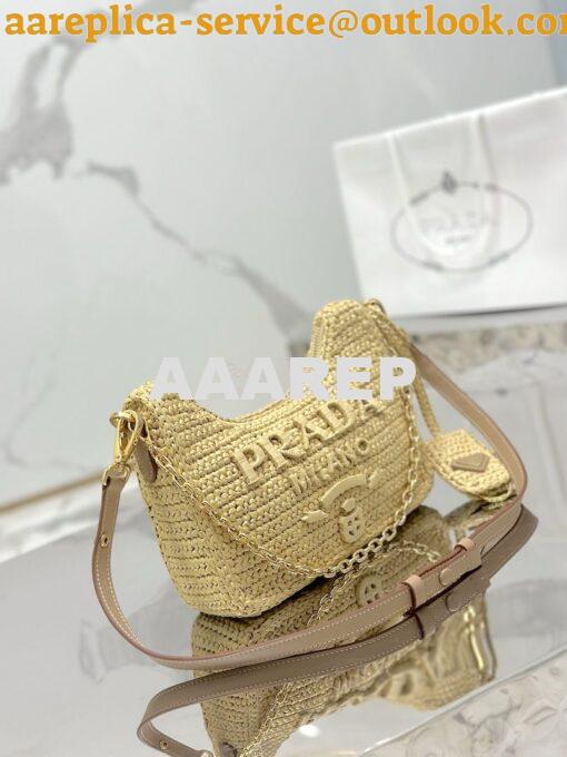 Replica Prada Re-Edition Crochet Mini-bag Raffia 1BC204 4