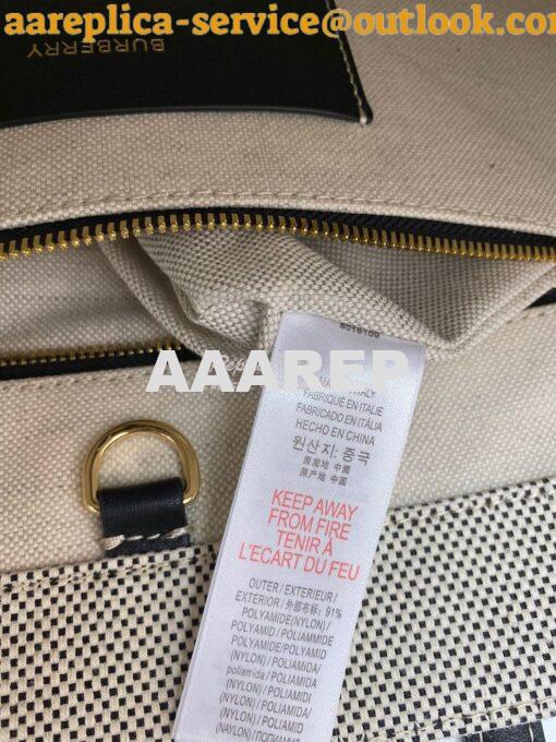 Replica Burberry Small Medium Two-tone Canvas and Leather Freya Tote 8 12