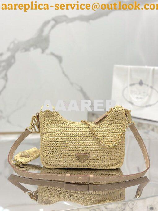 Replica Prada Re-Edition Crochet Mini-bag Raffia 1BC204 7