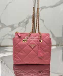 Replica Prada Re-Edition 1995 Chaîne Re-Nylon tote bag 1BG468 Pink