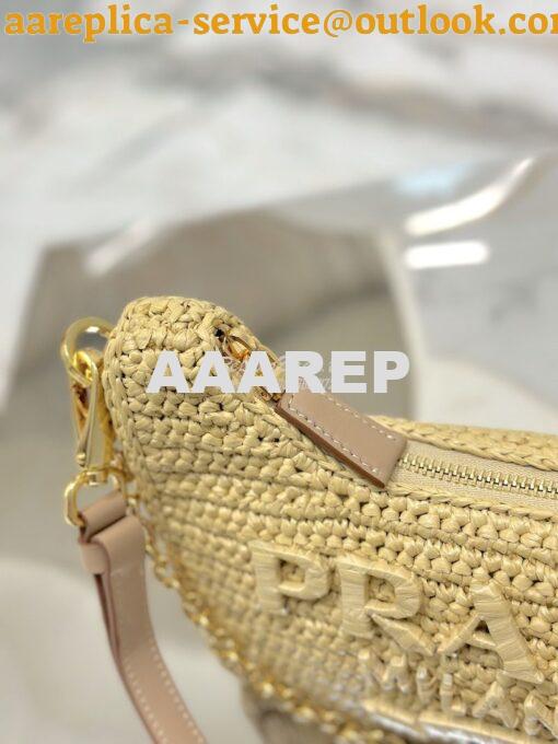 Replica Prada Re-Edition Crochet Mini-bag Raffia 1BC204 15