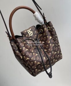 Replica Burberry Monogram E-canvas Bucket Bag 80316541