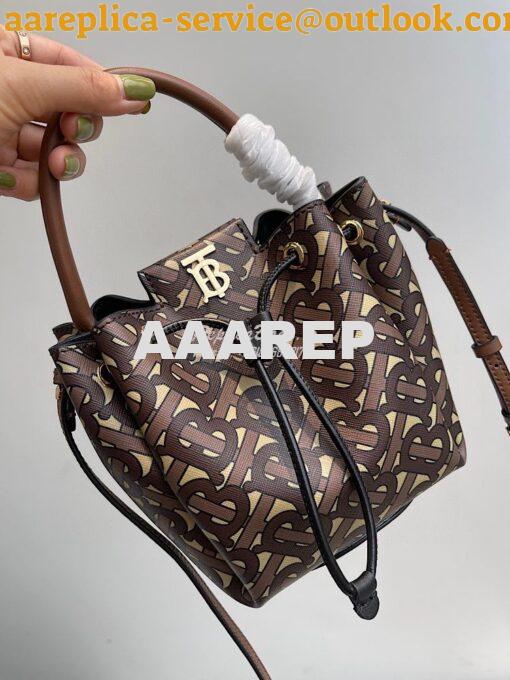 Replica Burberry Monogram E-canvas Bucket Bag 80316541 2