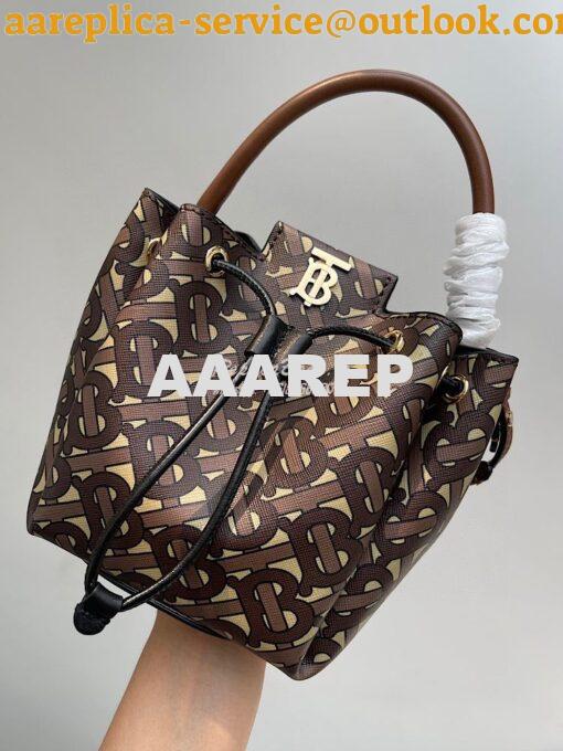 Replica Burberry Monogram E-canvas Bucket Bag 80316541 3