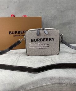 Replica Burberry Horseferry Print Canvas and Leather Crossbody Bag 803 2