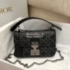 Replica Dior Small Addict Bag Denim Blue Lucky Star Cannage Lambskin M 11