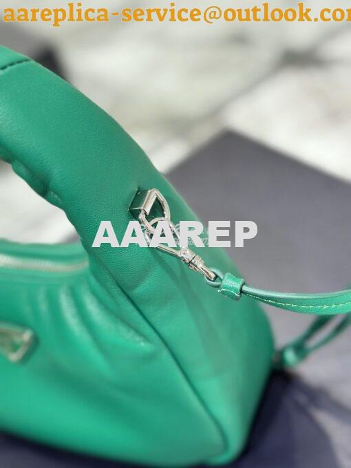 Replica Prada Soft Padded Nappa-leather mini bag 1BA384 Green 6