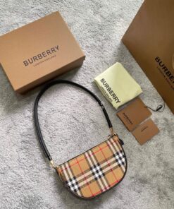 Replica Burberry Vintage Check Cotton Olympia Pouch 80434051