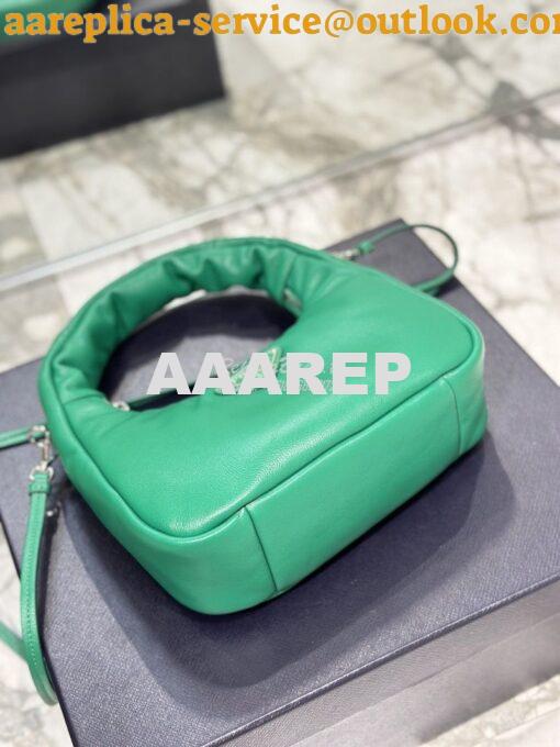 Replica Prada Soft Padded Nappa-leather mini bag 1BA384 Green 10