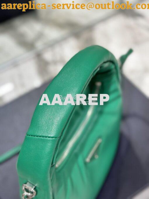 Replica Prada Soft Padded Nappa-leather mini bag 1BA384 Green 11