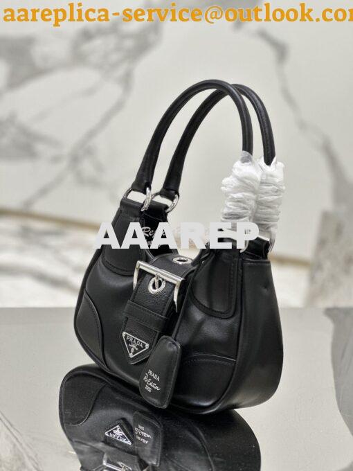 Replica Prada Moon Padded Nappa-leather Bag 1BA381 Black 3