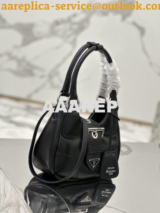 Replica Prada Moon Padded Nappa-leather Bag 1BA381 Black 4