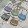 Replica Prada Cleo Satin Bag With Appliqués 1BC169 Aqua 13