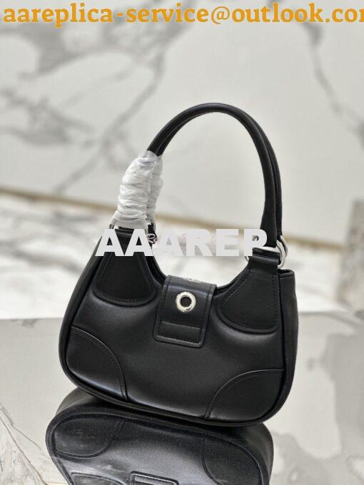 Replica Prada Moon Padded Nappa-leather Bag 1BA381 Black 12