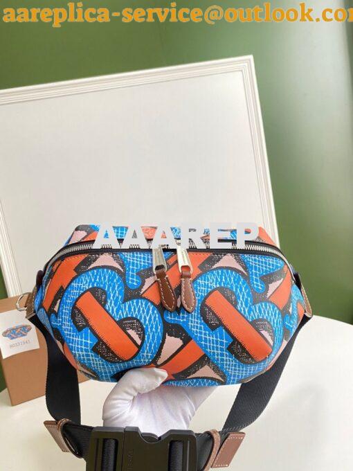 Replica Burberry Monogram Print E-canvas Sonny Bum Bag 80331541 Bright 4