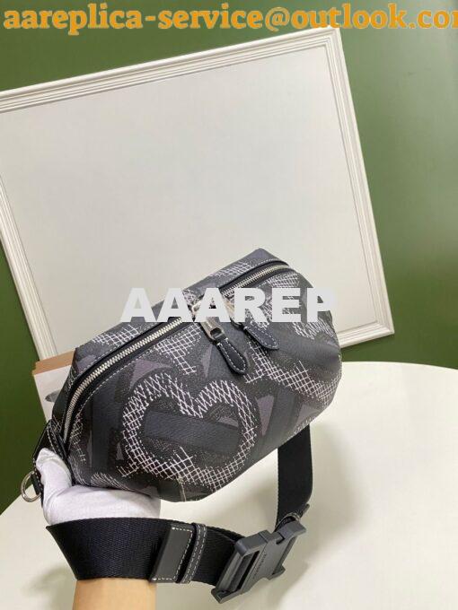 Replica Burberry Monogram Print E-canvas Sonny Bum Bag 80331541 Graphi 3