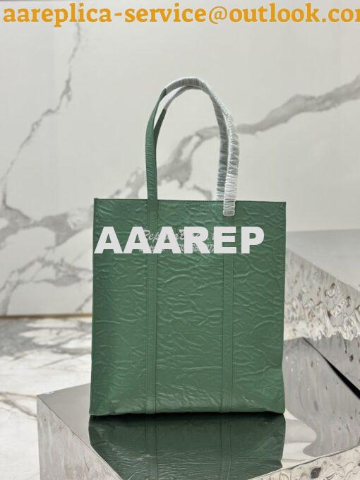 Replica Prada Medium Antiqued Nappa Leather Tote Bag 1BG587 Sage Green