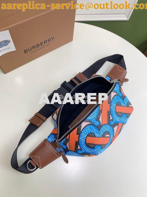 Replica Burberry Monogram Print E-canvas Sonny Bum Bag 80331541 Bright 12