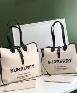 Replica Burberry The Medium Soft Cotton Canvas Belt Bag 80313181 Black