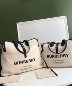 Replica Burberry The Medium Soft Cotton Canvas Belt Bag 80313181 Black 2