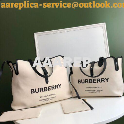 Replica Burberry The Medium Soft Cotton Canvas Belt Bag 80313181 Black 2