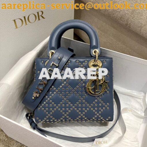 Replica Dior Small Lady Dior My ABCdior Bag Lucky Star Cannage Lambski