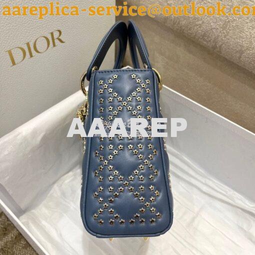 Replica Dior Small Lady Dior My ABCdior Bag Lucky Star Cannage Lambski 4