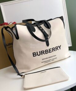 Replica Burberry The Large Soft Cotton Canvas Belt Bag 80313191 Black 2