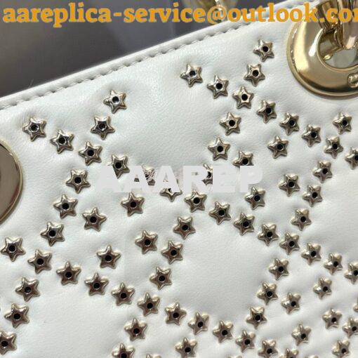 Replica Dior Small Lady Dior My ABCdior Bag Lucky Star Cannage Lambski 4