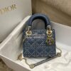 Replica Dior Mini Lady Dior Bag Black Lucky Star Cannage Lambskin M050 12