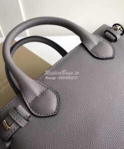 Replica Burberry The Small Banner in Leather and House Check Grey 2