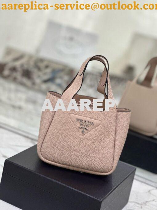 Replica Prada Leather mini bag 1BA349 Water Lily