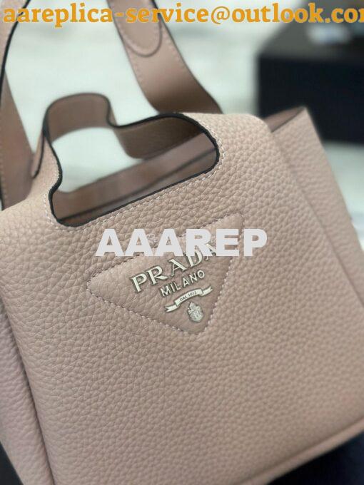 Replica Prada Leather mini bag 1BA349 Water Lily 4