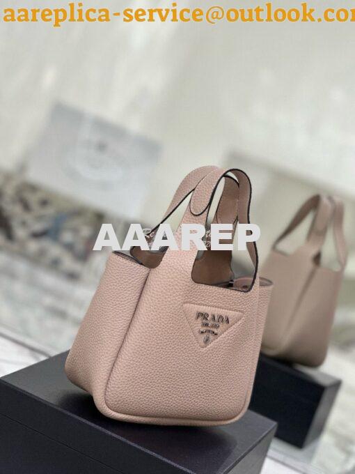 Replica Prada Leather mini bag 1BA349 Water Lily 5