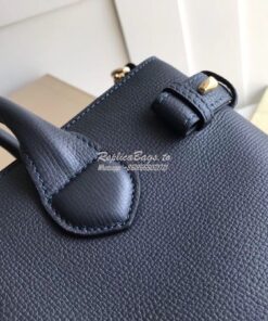 Replica Burberry The Small Banner in Leather and House Check Blue 2