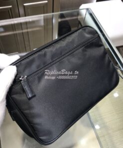 Replica Prada 2ne007 nero tessuto saffiano black clutch bag 2