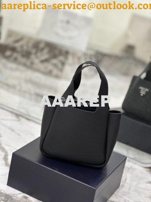 Replica Prada Leather mini bag 1BA349 Black 8