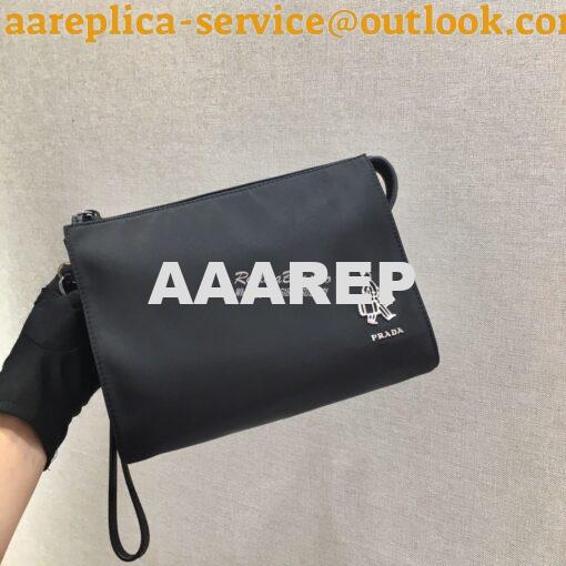 Replica Prada Re-Nylon and Saffiano leather necessaire 2