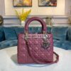 Replica Dior Lady Dior Medium Flap Cover Quilted in Cannage Lambskin L 11