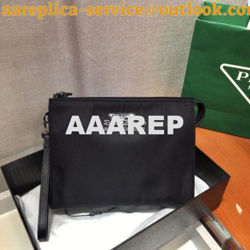 Replica Prada Re-Nylon and Saffiano leather necessaire 2