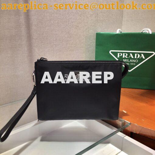 Replica Prada Re-Nylon and Saffiano leather necessaire 3