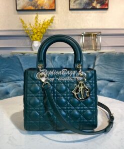 Replica Dior Lady Dior Medium Flap Cover Quilted in Cannage Lambskin L