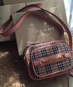 Replica Burberry The 1983 Check Link Camera Bag Pink