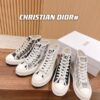 Replica Dior 3SH132 B27 High Top Sneaker Beige Calfskin With Oblique Jacquard 9