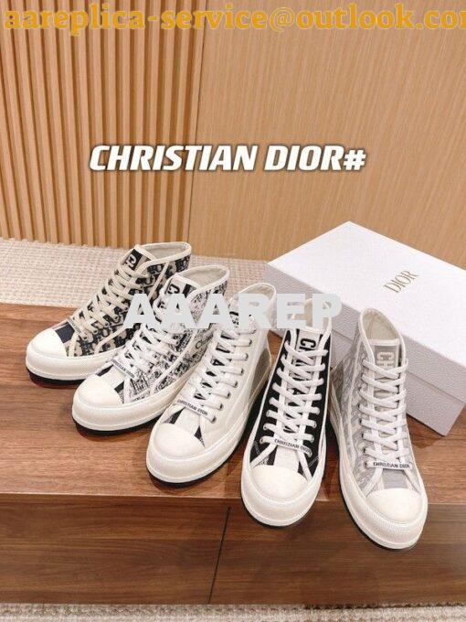 Replica Dior Walk'n'Dior High-top Platform Sneaker KCK382P T04