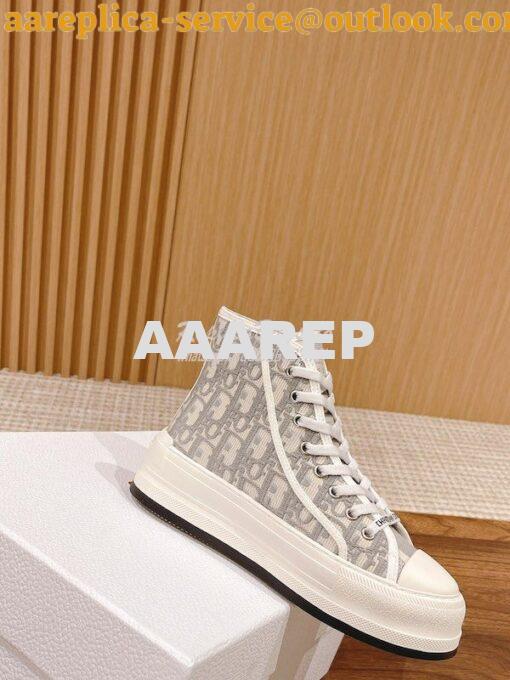 Replica Dior Walk'n'Dior High-top Platform Sneaker KCK382P T04 3