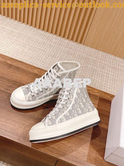 Replica Dior Walk'n'Dior High-top Platform Sneaker KCK382P T04 5