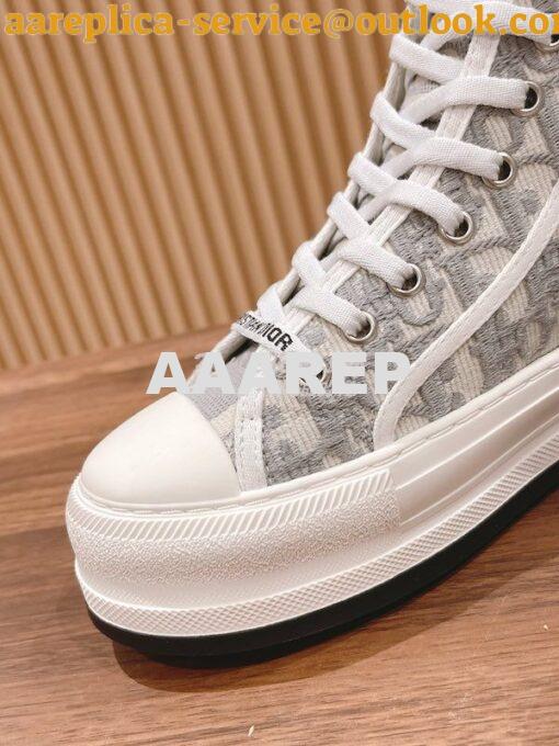 Replica Dior Walk'n'Dior High-top Platform Sneaker KCK382P T04 7