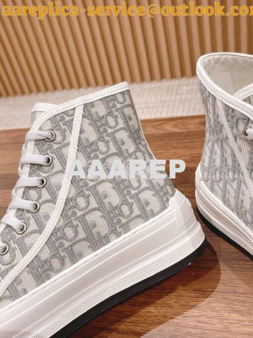 Replica Dior Walk'n'Dior High-top Platform Sneaker KCK382P T04 8