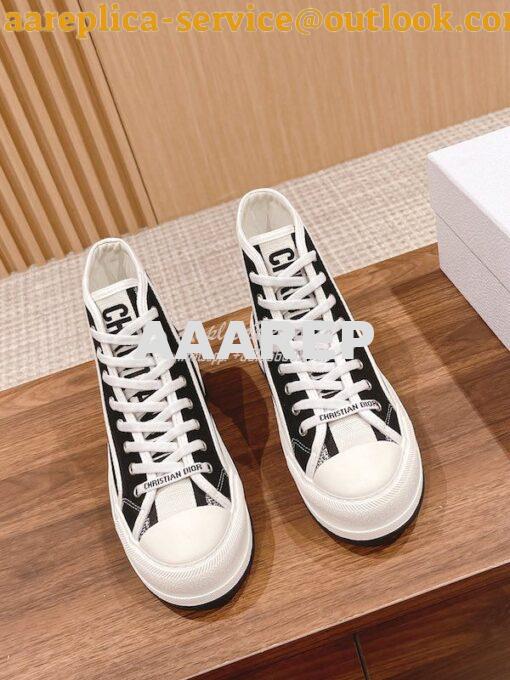 Replica Dior Walk'n'Dior High-top Platform Sneaker KCK382P T03 3